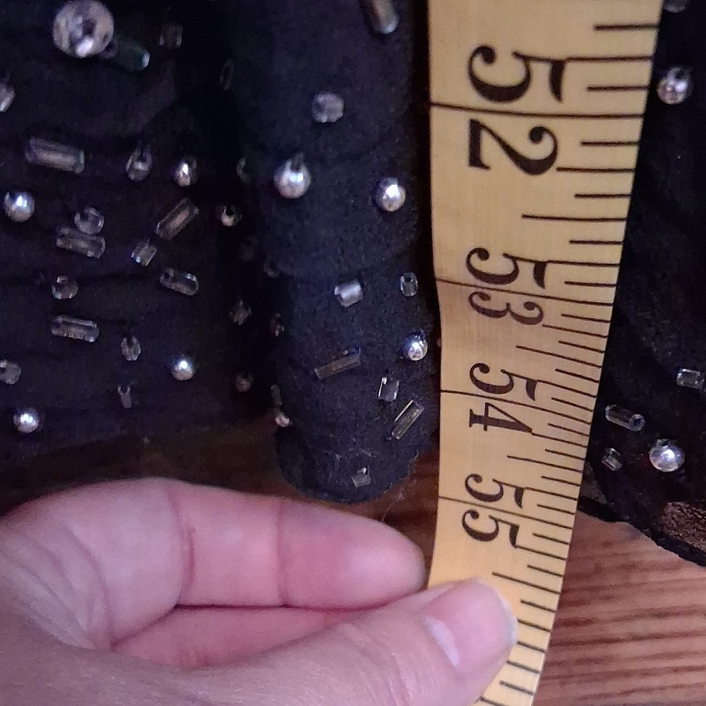 Vintage Tootsies Beaded Silk Dress Size Large - Picture 7 of 13